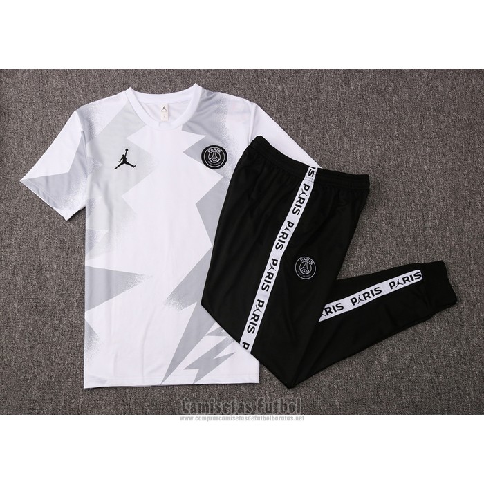 Chandal del Paris Saint-Germain Jordan Manga Corta 2020-2021 Blanco
